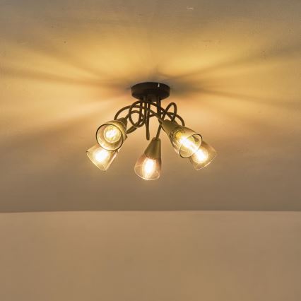 Surface-mounted chandelier CLASSY 5xE14/7W/230V