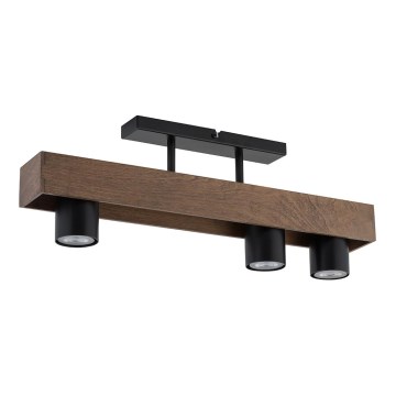 Surface-mounted chandelier COCO 3xGU10/25W/230V wood