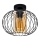 Surface-mounted chandelier CORRINI 1xE27/60W/230V d. 25 cm black/beige