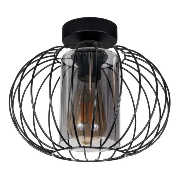 Surface-mounted chandelier CORRINI 1xE27/60W/230V d. 25 cm black/grey
