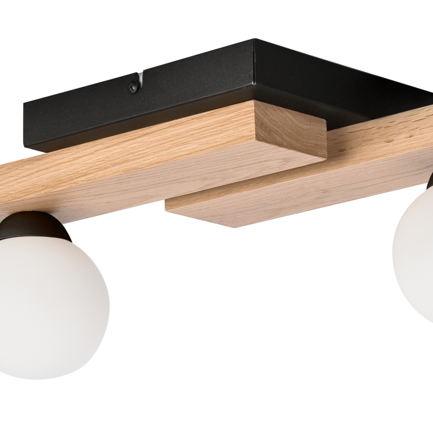 Surface-mounted chandelier CORTINA 4xG9/5W/230V black/oak