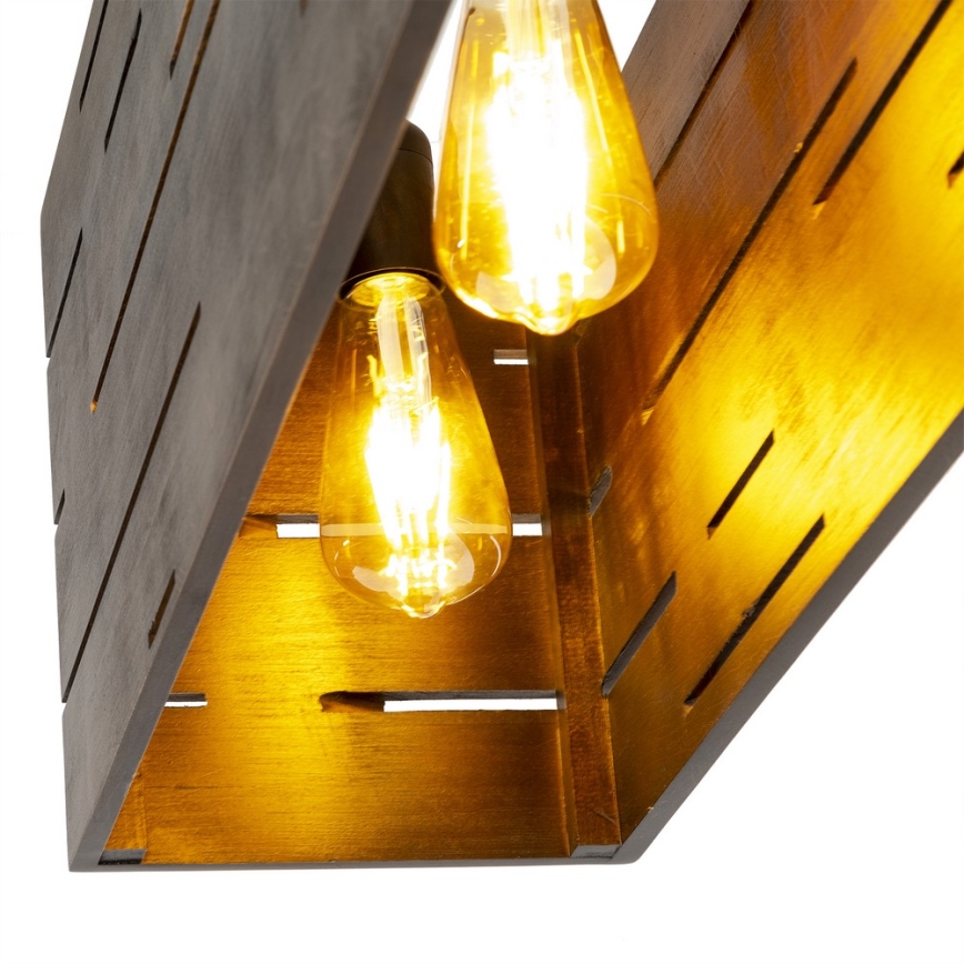 Surface-mounted chandelier CUBO 3xE27/60W/230V