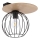 Surface-mounted chandelier CYBER 1xE27/60W/230V wood/black