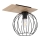 Surface-mounted chandelier CYBER 1xE27/60W/230V wood/black