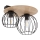 Surface-mounted chandelier CYBER 2xE27/60W/230V wood/black