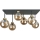 Surface-mounted chandelier DEA 6xE14/60W/230V black/gold/smoky beige