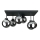 Surface-mounted chandelier DEA 6xE14/60W/230V black/smoky black