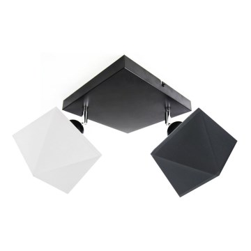 Surface-mounted chandelier DIAMENT 2xE27/60W/230V black and white