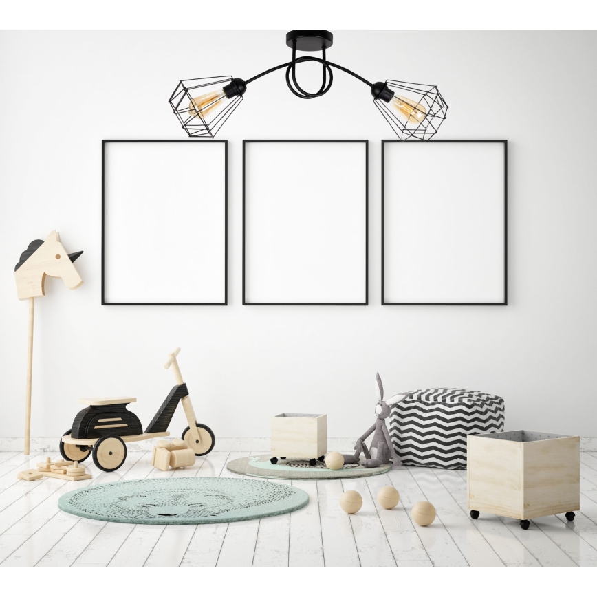 Surface-mounted chandelier DIAMENT 2xE27/60W/230V
