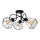Surface-mounted chandelier DIAMENT 3xE27/60W/230V