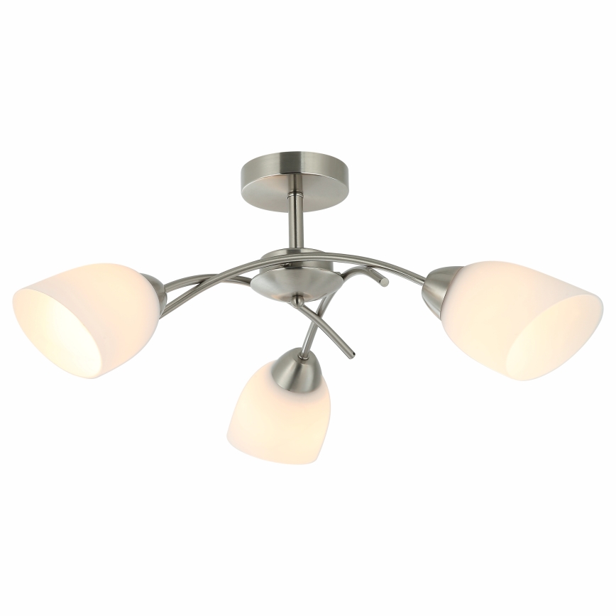 Surface-mounted chandelier DONNA 3xE27/60W/230V nickel