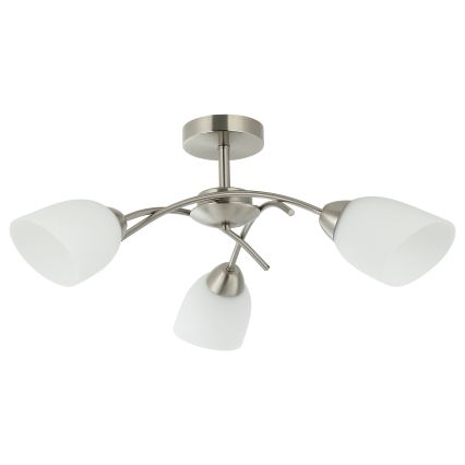 Surface-mounted chandelier DONNA 3xE27/60W/230V nickel