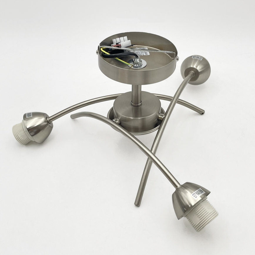 Surface-mounted chandelier DONNA 3xE27/60W/230V nickel