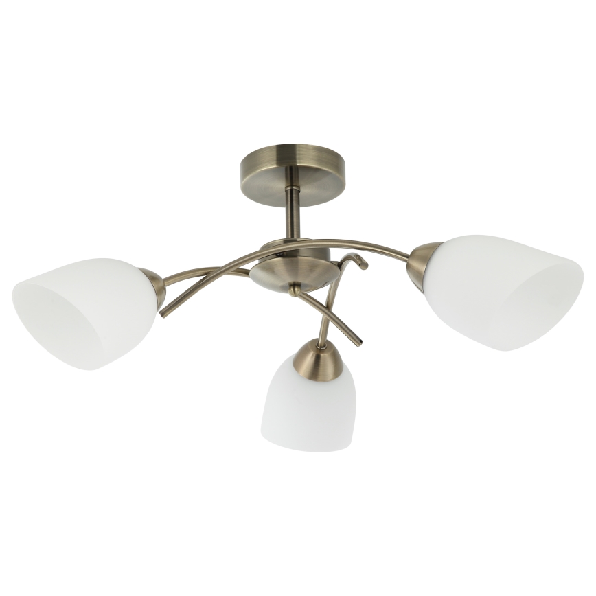 Surface-mounted chandelier DONNA 3xE27/60W/230V patina