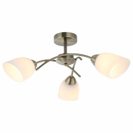 Surface-mounted chandelier DONNA 3xE27/60W/230V patina