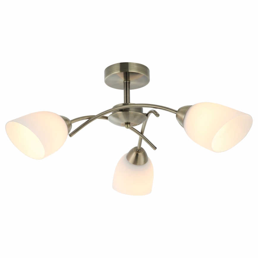 Surface-mounted chandelier DONNA 3xE27/60W/230V patina