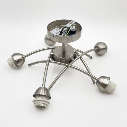 Surface-mounted chandelier DONNA 5xE27/60W/230V nickel