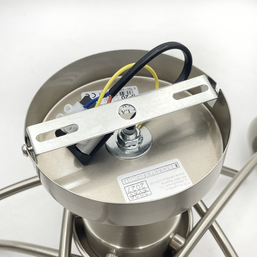 Surface-mounted chandelier DONNA 5xE27/60W/230V nickel