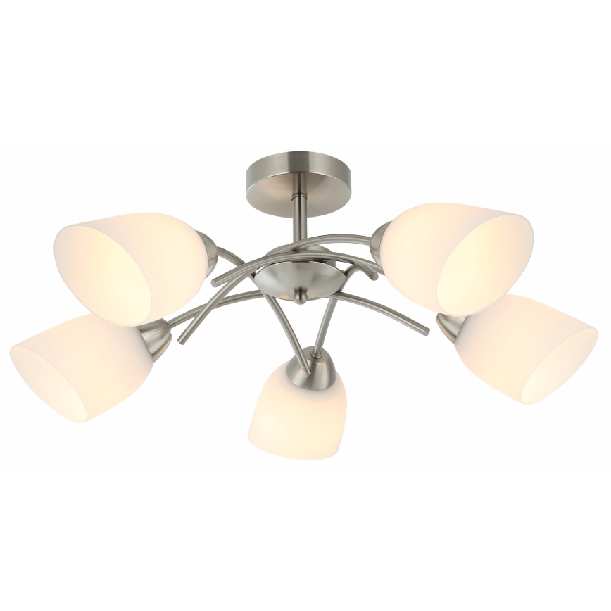 Surface-mounted chandelier DONNA 5xE27/60W/230V nickel