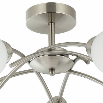 Surface-mounted chandelier DONNA 5xE27/60W/230V nickel