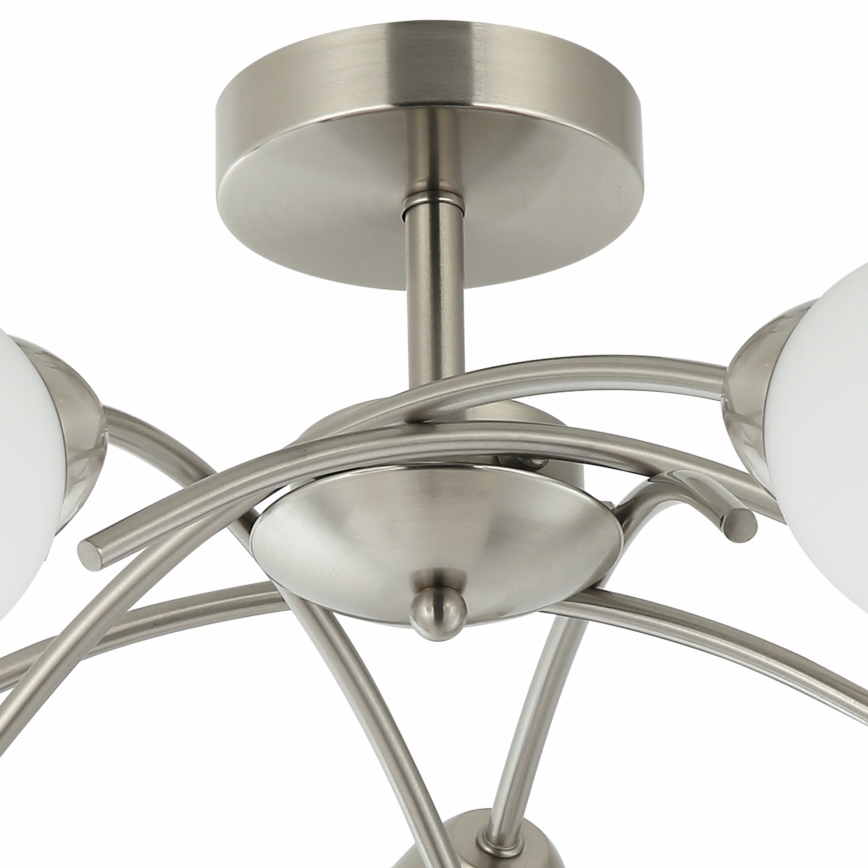 Surface-mounted chandelier DONNA 5xE27/60W/230V nickel