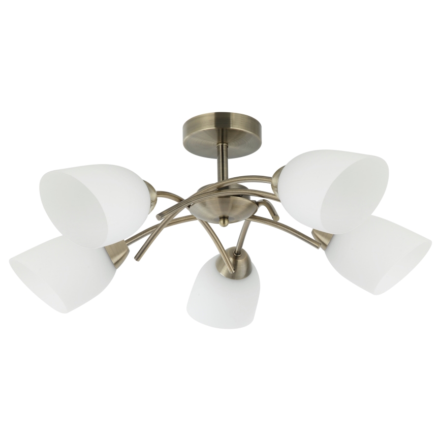 Surface-mounted chandelier DONNA 5xE27/60W/230V patina