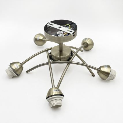 Surface-mounted chandelier DONNA 5xE27/60W/230V patina