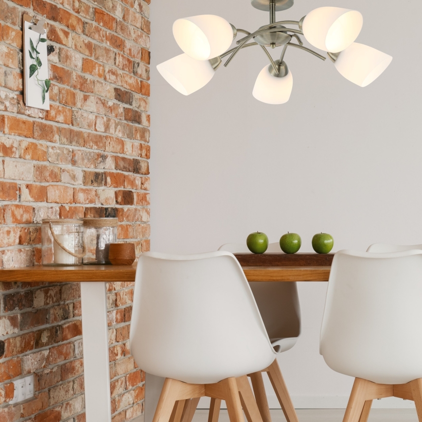 Surface-mounted chandelier DONNA 5xE27/60W/230V patina