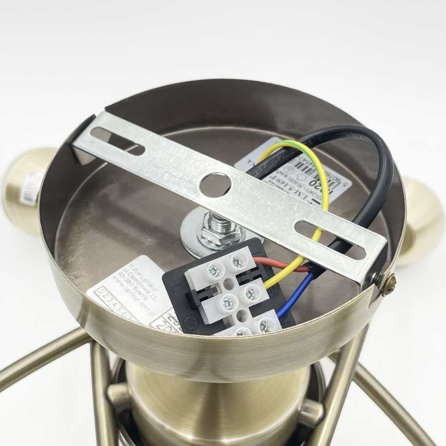 Surface-mounted chandelier DONNA 5xE27/60W/230V patina