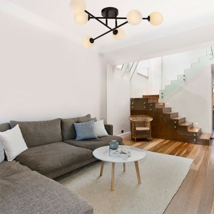 Surface-mounted chandelier DORADO 6xG9/28W/230V black