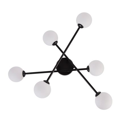 Surface-mounted chandelier DORADO 6xG9/28W/230V black