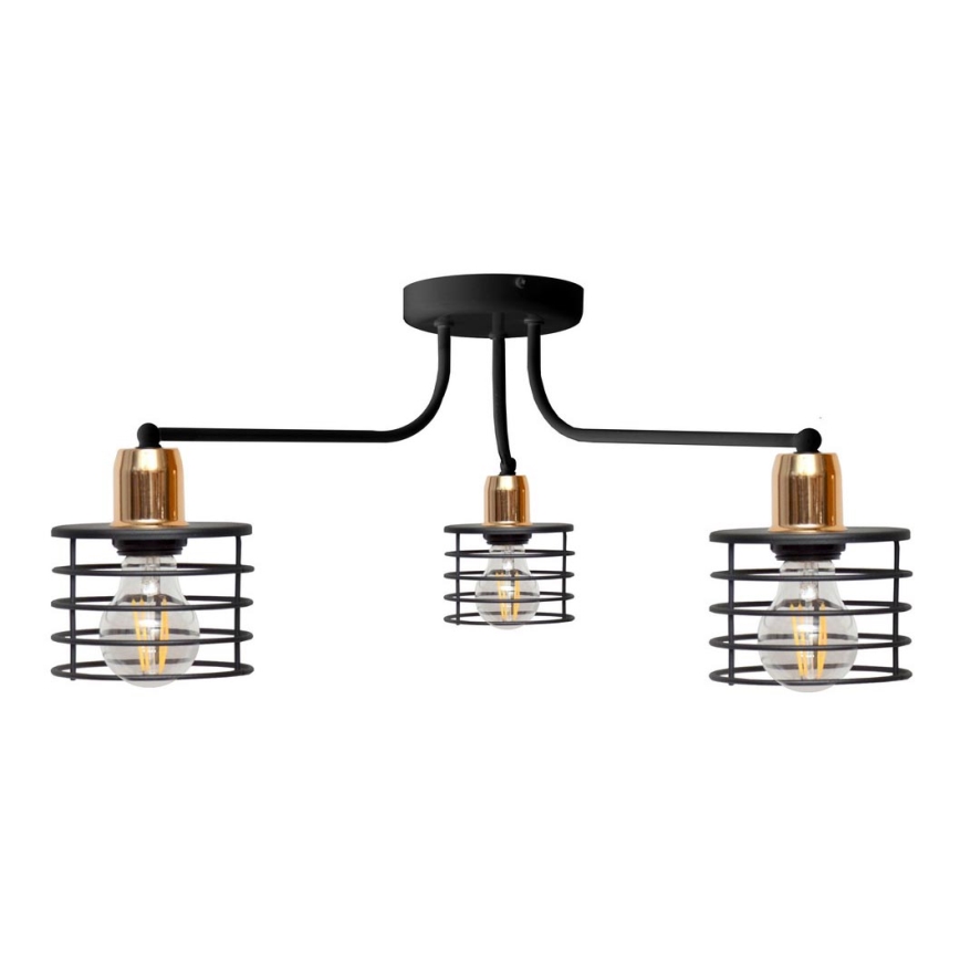 Surface-mounted chandelier EDISON 3xE27/15W/230V