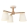 Surface-mounted chandelier ELLIE 3xE27/15W/230V creamy/oak