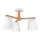 Surface-mounted chandelier ELLIE 3xE27/15W/230V white/oak