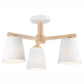 Surface-mounted chandelier ELLIE 3xE27/60W/230V beech - FSC certified