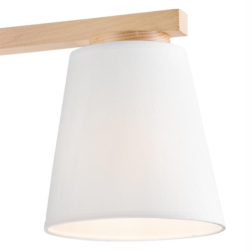 Surface-mounted chandelier ELLIE 3xE27/60W/230V beech - FSC certified