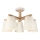 Surface-mounted chandelier ELLIE 5xE27/15W/230V creamy/oak