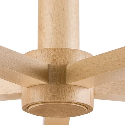 Surface-mounted chandelier ELLIE 5xE27/60W/230V grey/beech