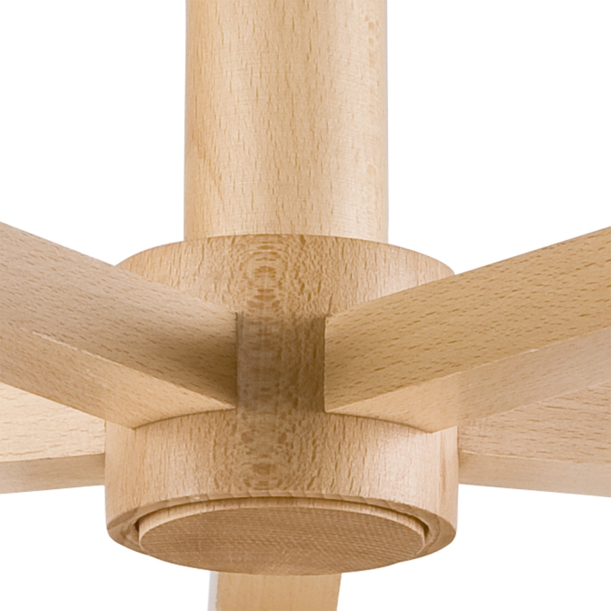 Surface-mounted chandelier ELLIE 5xE27/60W/230V grey/beech