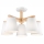 Surface-mounted chandelier ELLIE 5xE27/60W/230V white/beech