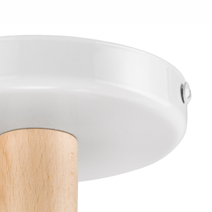 Surface-mounted chandelier ELLIE 5xE27/60W/230V white/beech
