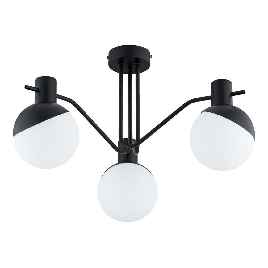 Surface-mounted chandelier ENIGMA 3xE14/10W/230V black