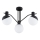 Surface-mounted chandelier ENIGMA 3xE14/10W/230V black