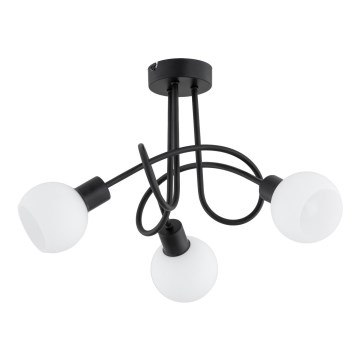 Surface-mounted chandelier ERYKA 3xE14/10W/230V black