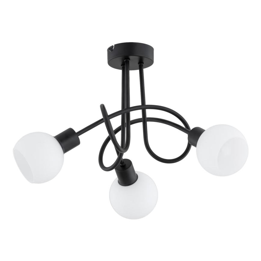 Surface-mounted chandelier ERYKA 3xE14/10W/230V black
