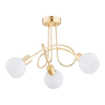 Surface-mounted chandelier ERYKA 3xE14/10W/230V gold