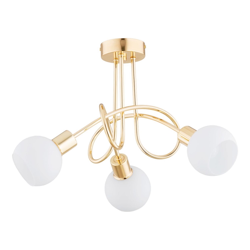 Surface-mounted chandelier ERYKA 3xE14/10W/230V gold