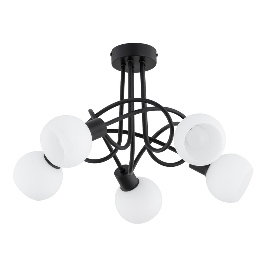 Surface-mounted chandelier ERYKA 5xE14/10W/230V black