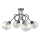 Surface-mounted chandelier EVIE 4xE27/60W/230V anthracite/clear