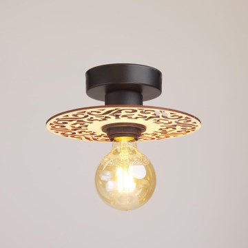 Surface-mounted chandelier FALCO 1xE27/60W/230V d. 20 cm beige